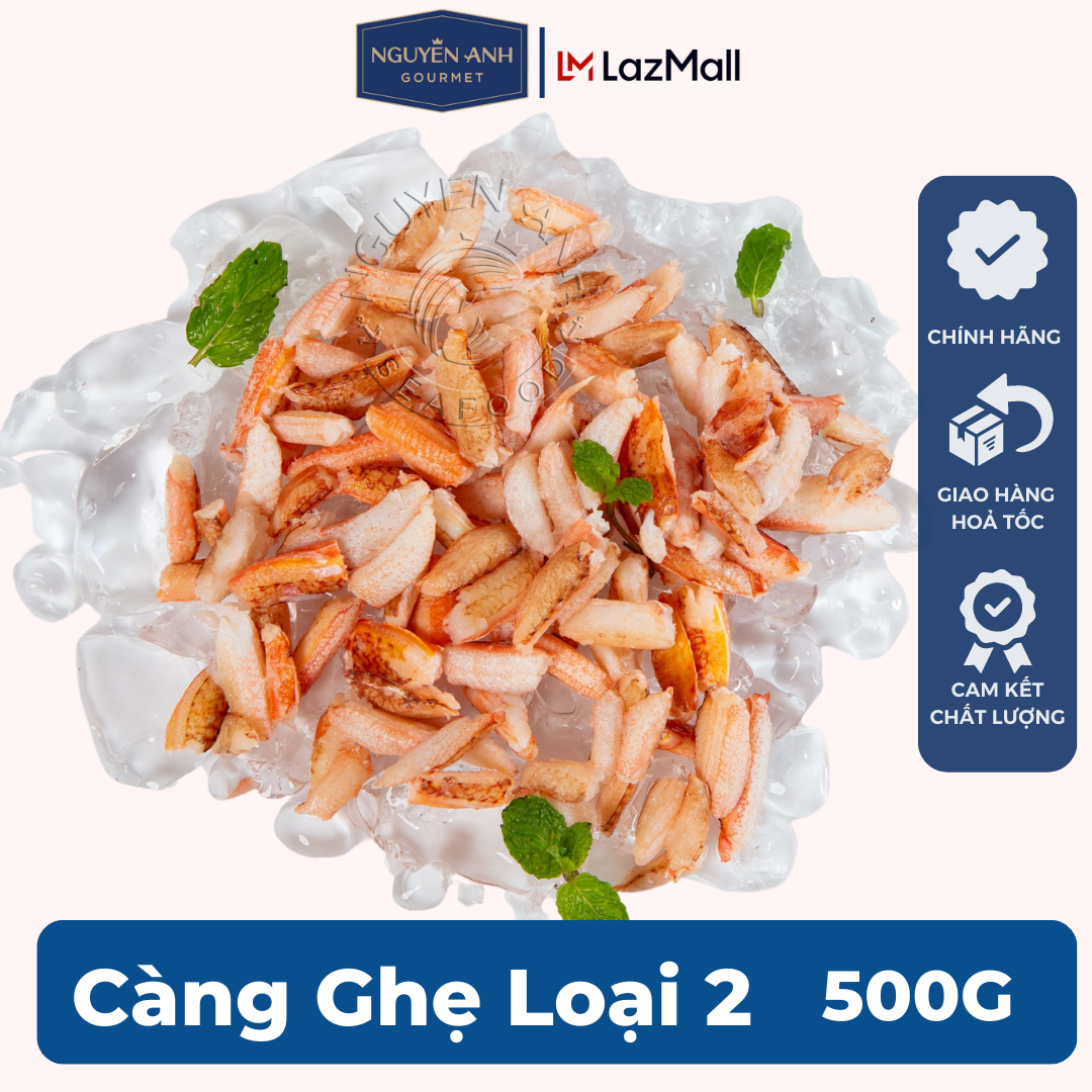 Thịt càng ghẹ Nguyên Anh đặc sản Phú Quốc hải sản tươi sống như cá, tôm tươi.., mực tươi loại 500gr Hải Sản Nguyên Anh.