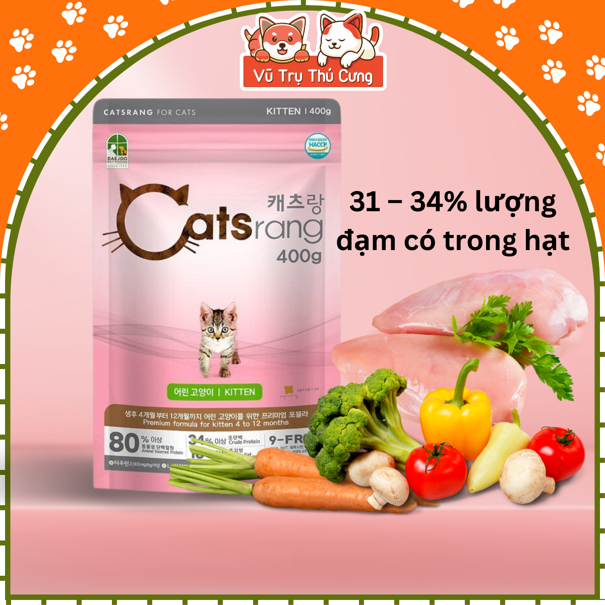 Catsapp kitten seed from Korea, cat nutrition supplements-bag 400g