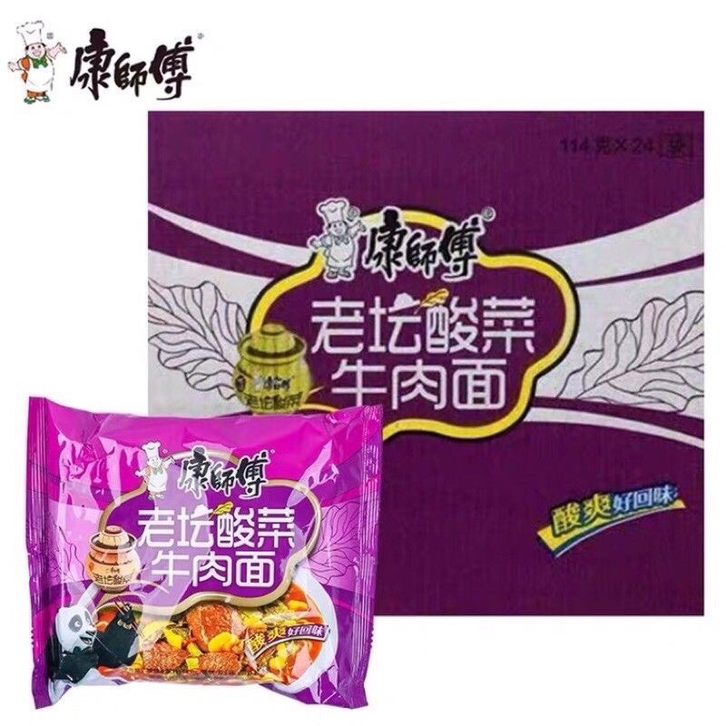 Thùng 24 gói mì tôm Khang Sư Phụ hảo hạng đủ vị