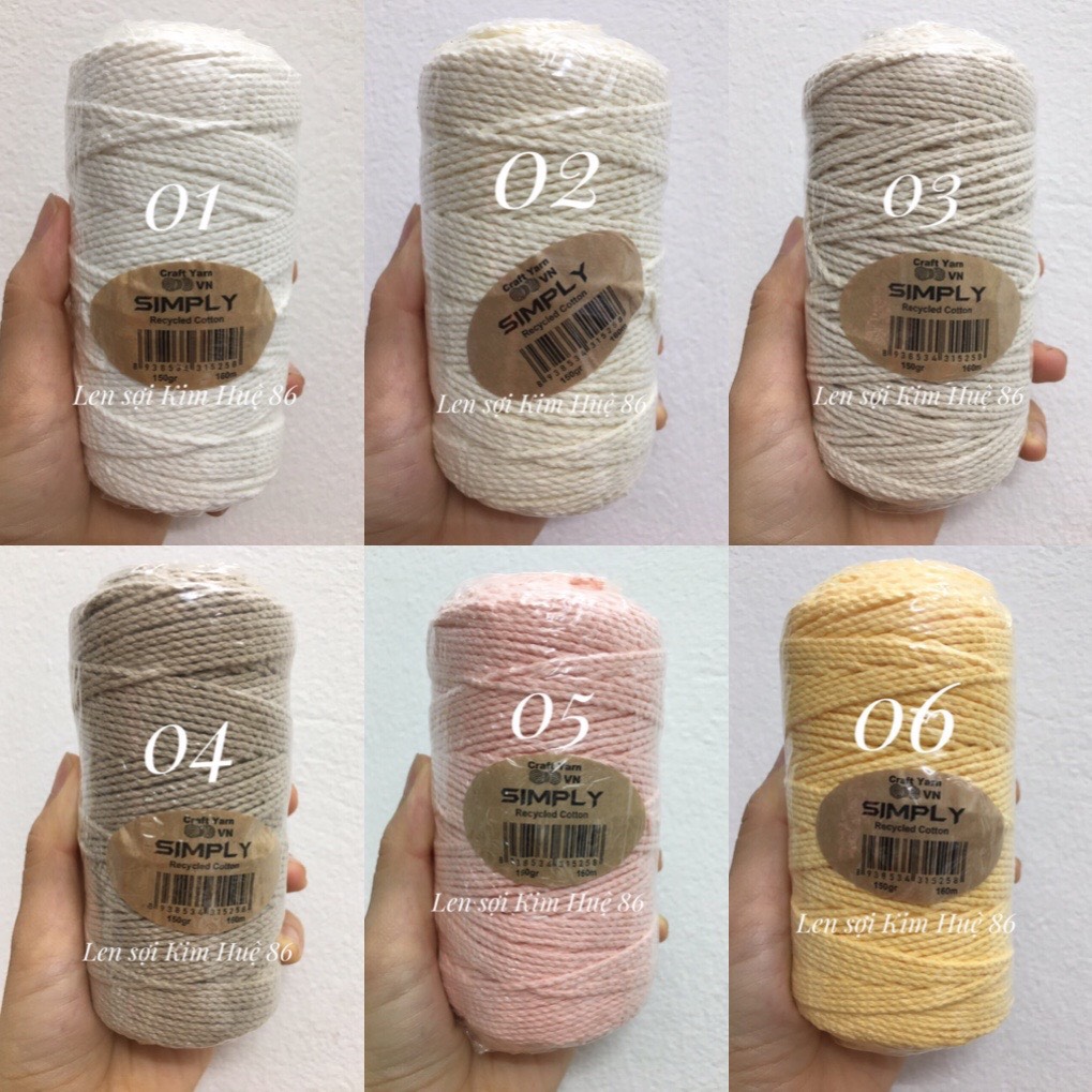 Sợi Simply cotton 150gr