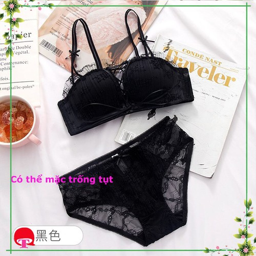 Bộ đồ lót ren dây rút cao cấp - BIBIshop-BĐL