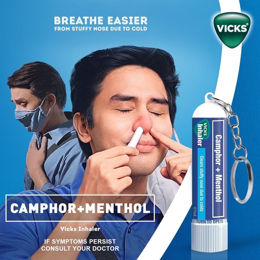 Ống hít thông mũi Vicks inhaler (made in India - Exp 03/2027)