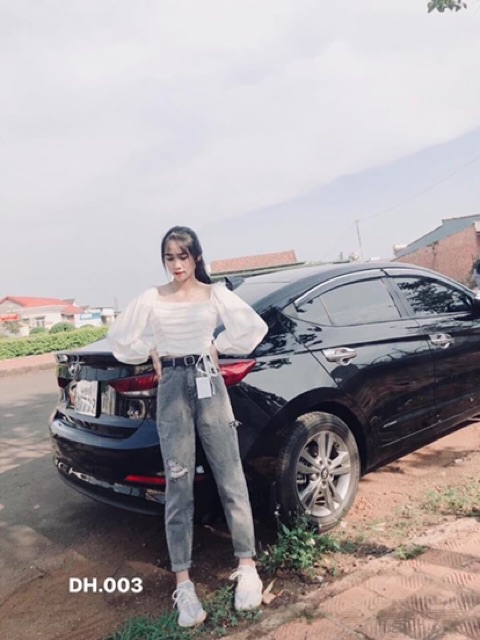 Quần bagy bò rách mã 003 DH12