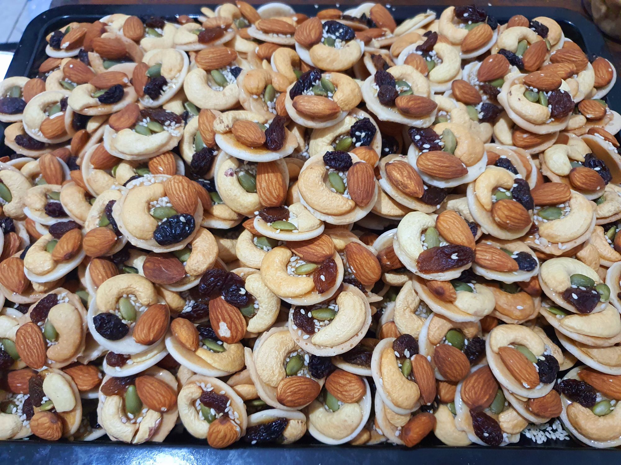 bánh đồng tiền mix hạt- 500gr