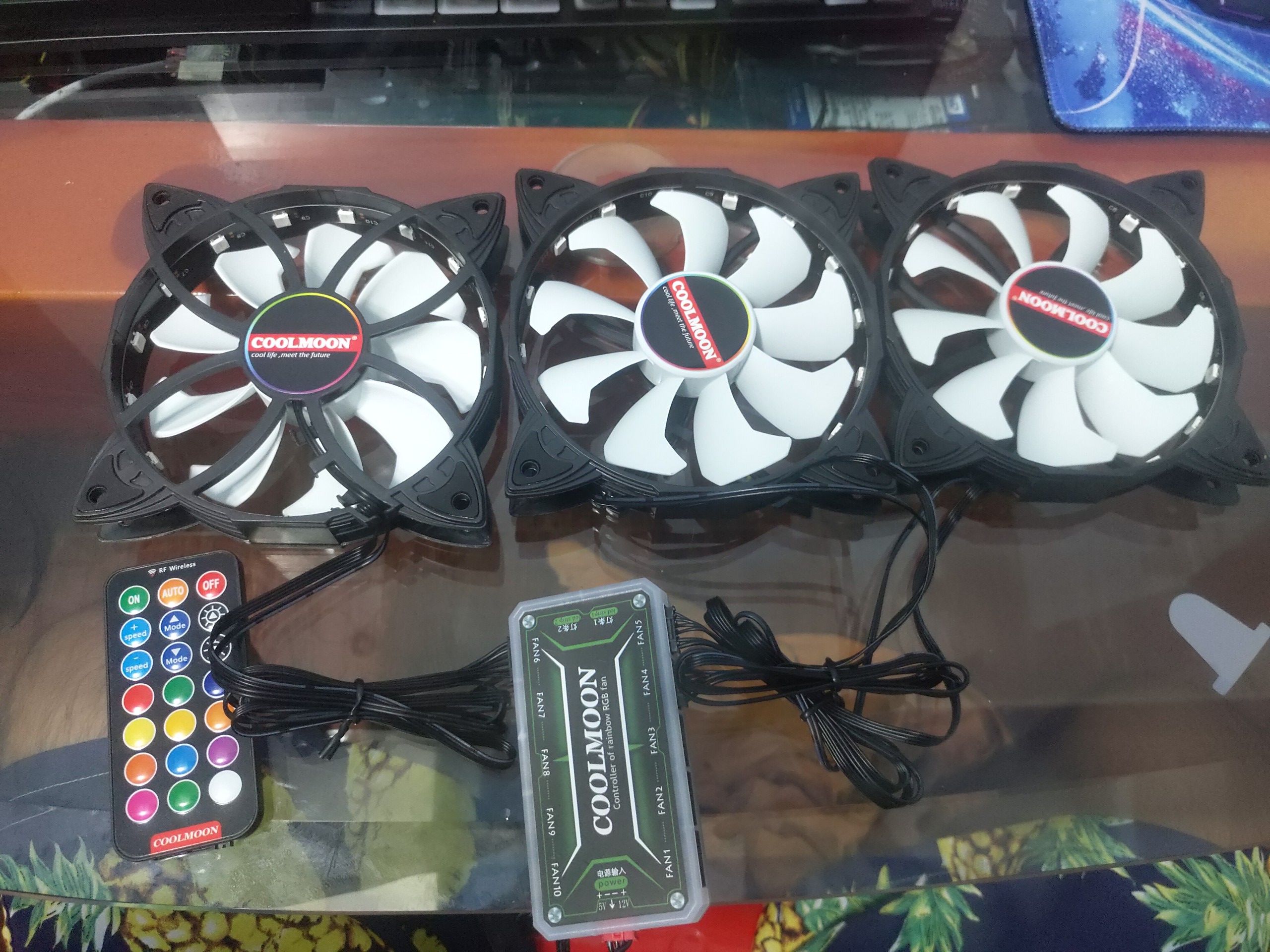 Fan Led RGB + HUB - 12cm - 6pin - 30 ĐỔI TRẢ MIỄN PHÍ.