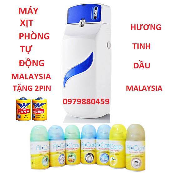 Xịt phòng khử mùi tự động nước hoa tinh dầu  khử mùi hôi ALCARE Malaysia