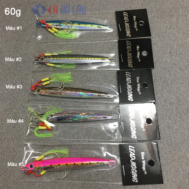 Mồi câu jigging Blue Wings có gắn lưỡi