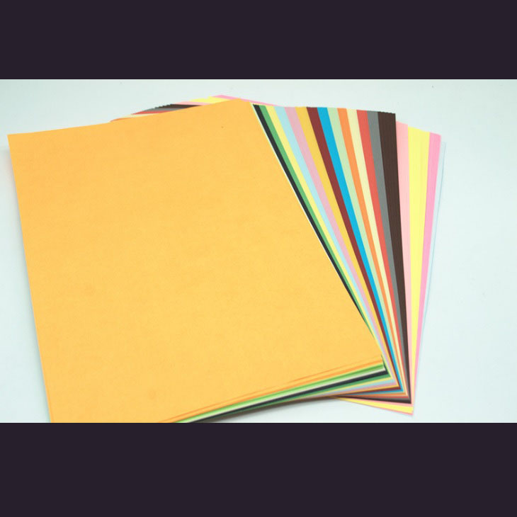 Giấy Gấp Origami Kích Thước A4 20 Màu 100 Tờ 70gsm ( 2 Mặt Đều Có Màu )