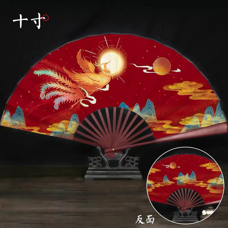 Quạt xếp vải mẫu cổ  phong