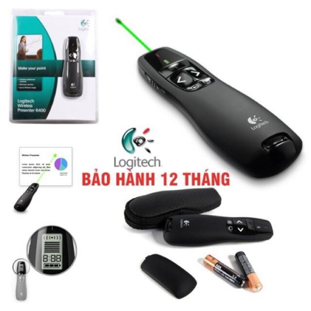 [HCM]Bút Trình Chiếu Logitech R400 Chính Hãng