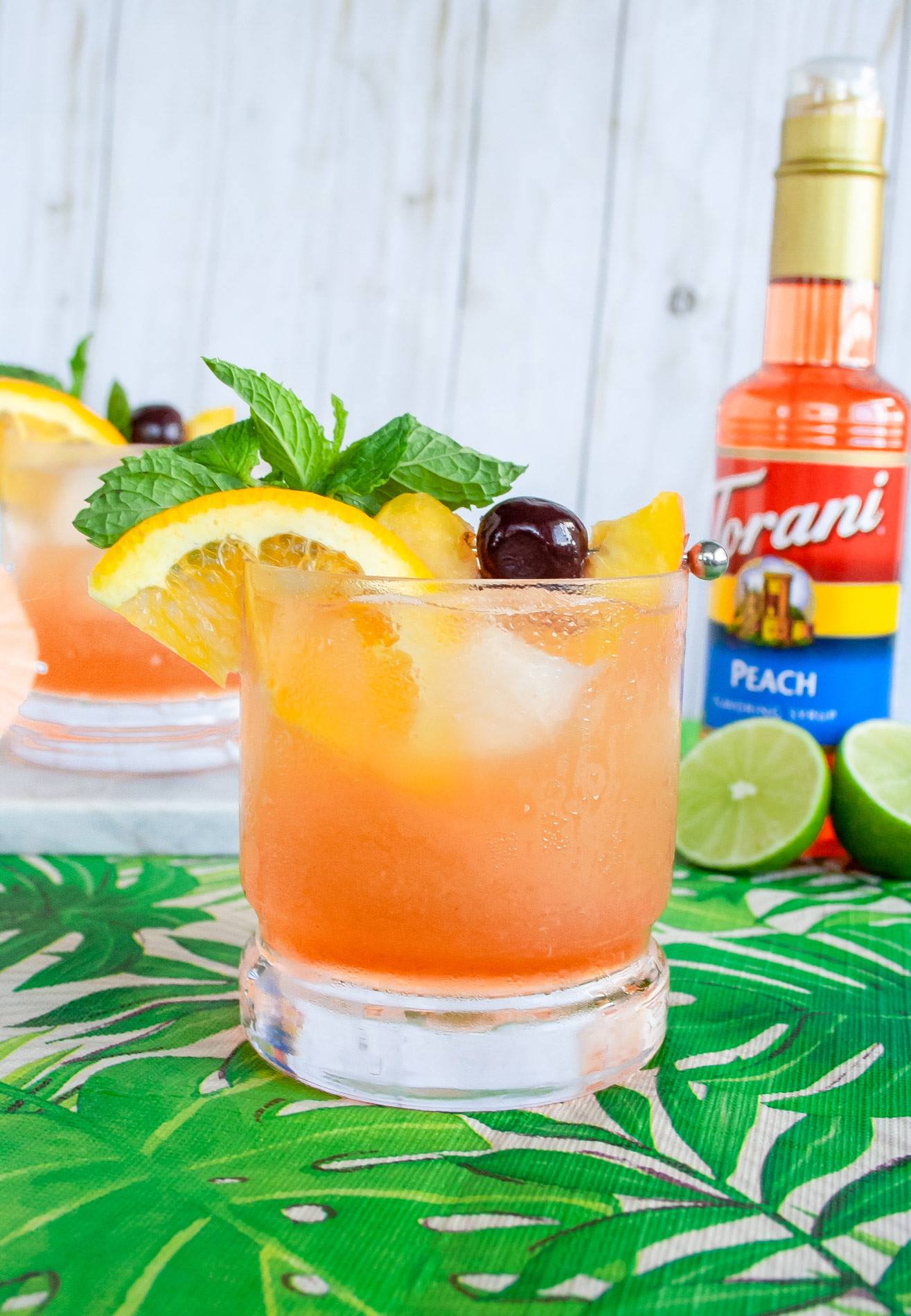 (SIZE NHỎ) Torani Classic Siro Pha Chế Vị Đào Peach Syrup 375ml Mỹ