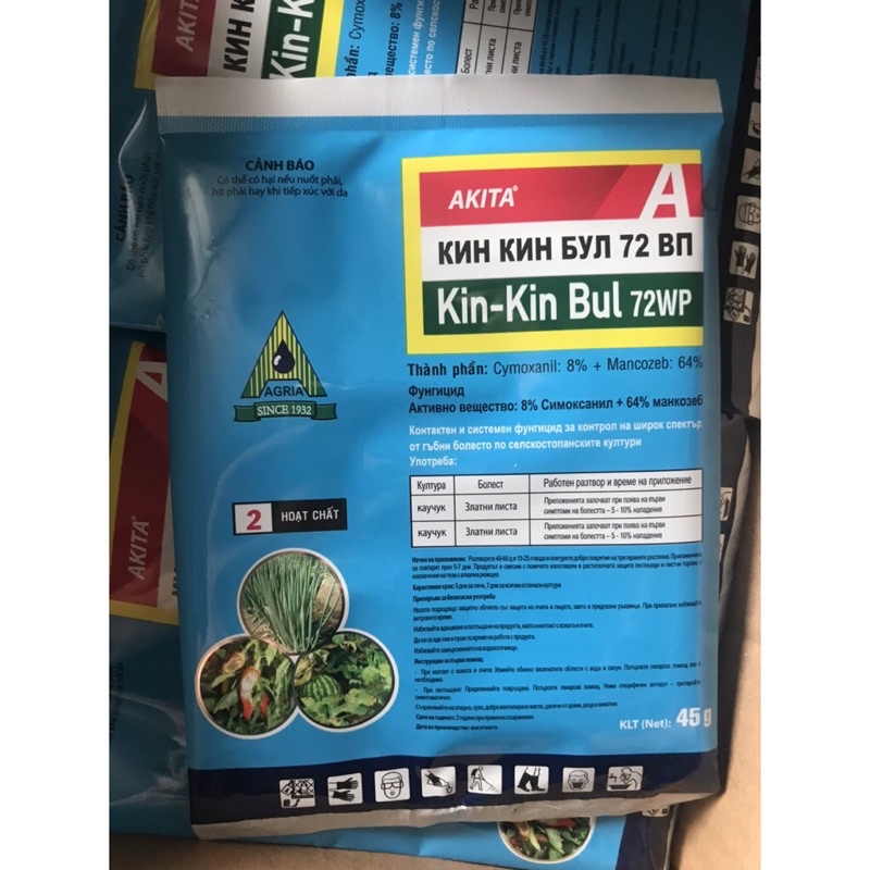 Thuốc trừ nấm Kin - Kin Bul 72WP Gói 45Gram