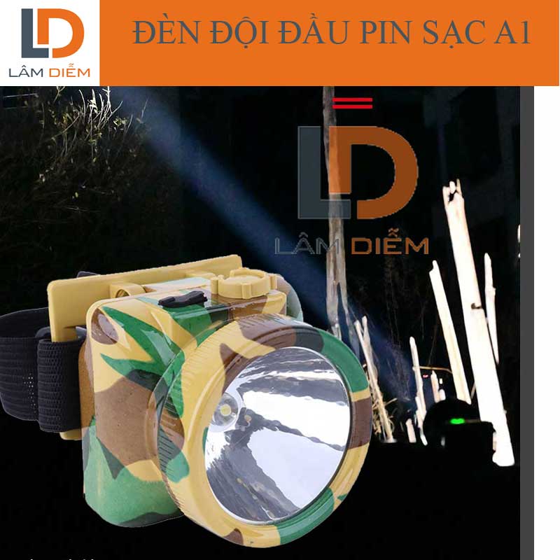 Đèn pin sạc đội đầu lính chóa 50mm a1