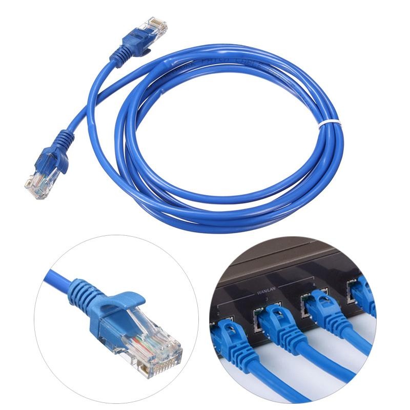 Cáp Mạng Lan- Internet 2 Đầu Bấm Sẵn 10M Màu Xanh