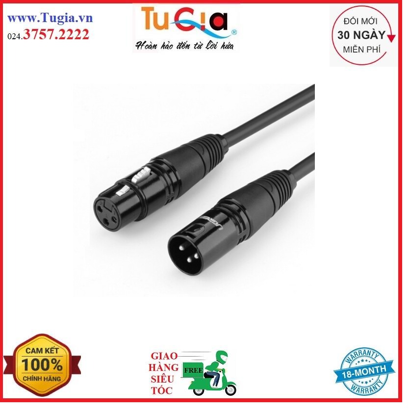 Cáp nối dài ugreen xlr 20712 - hàng chính hãng