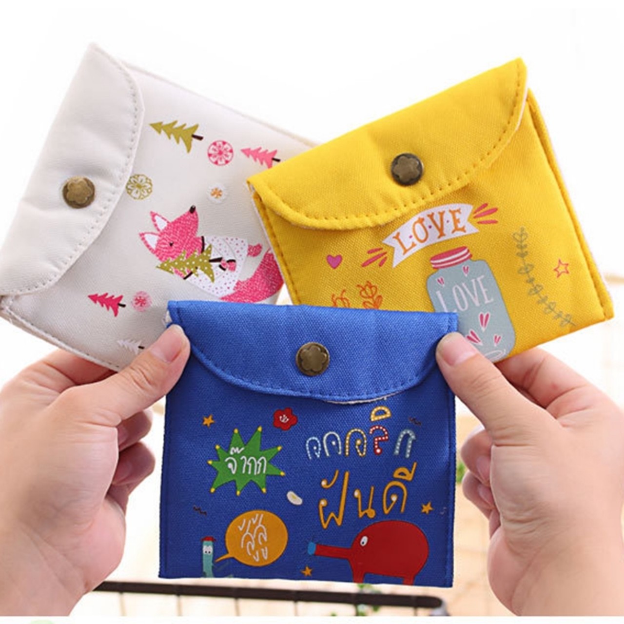 VÍ VẢI IN HỌA TIẾT SIÊU MỀM - SIÊU CUTE