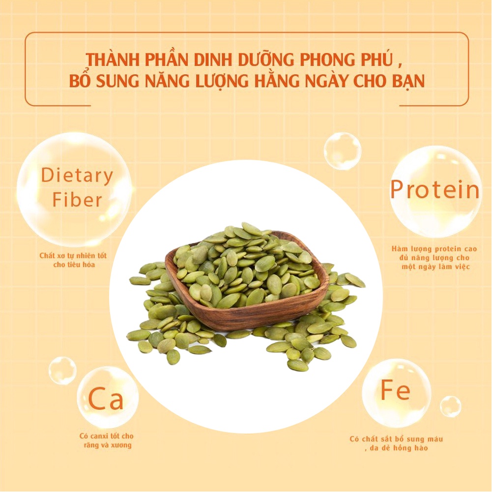 [Chính hãng] Hạt bí xanh 1kg Dan D Pak
