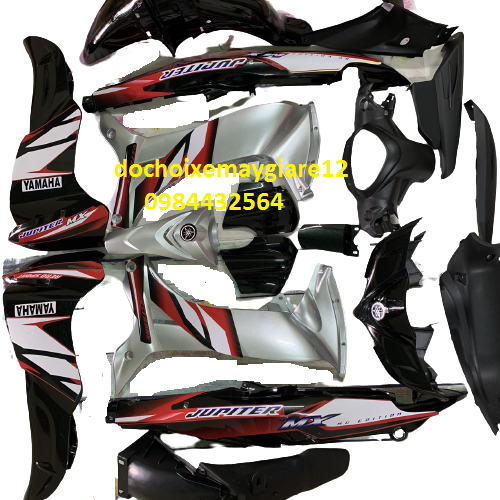 DÀN ÁO - BỘ VỎ NHỰA ,Áo Xe Jupiter MX - Jupiter Gravita màu ĐEN - nhựa abs cao cấp đẹp bóng chất  lượng
