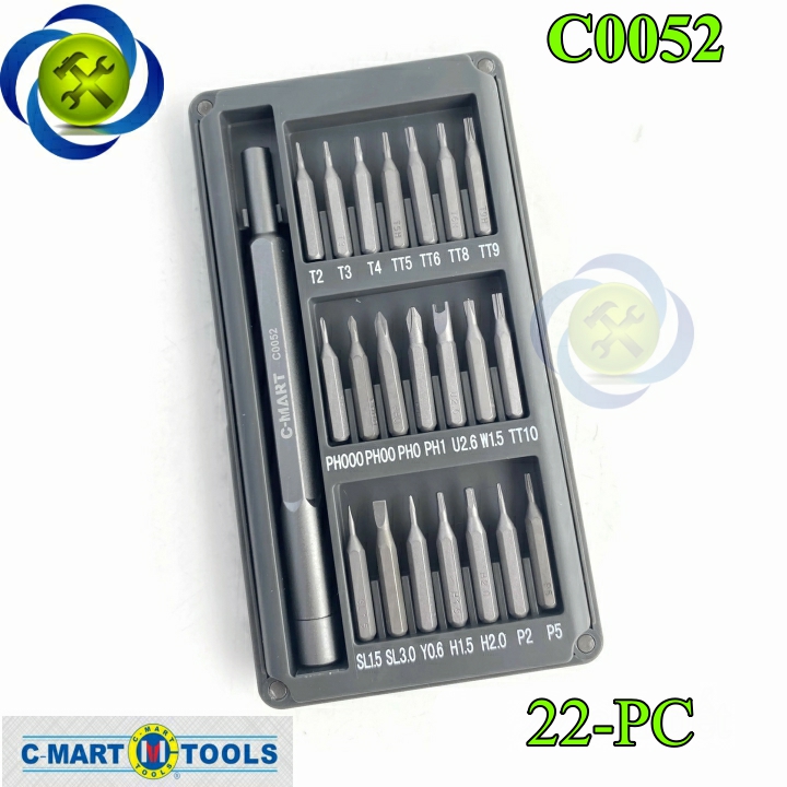 Tua vít sửa thiết bị điện tử c-mart c0052 22 chi tiết