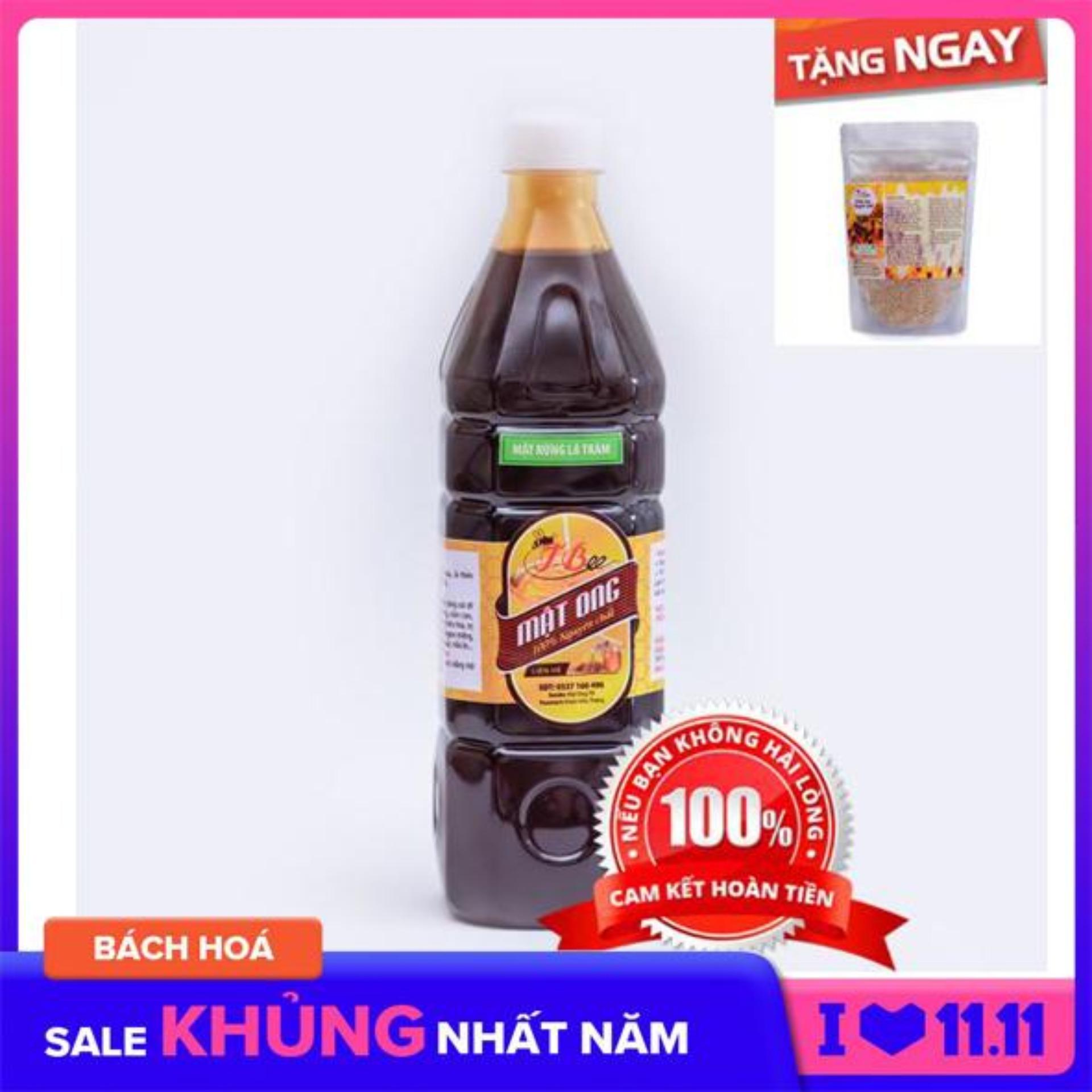 (Tặng Kèm 300g Phấn hoa)1Lít Mật Ong Nguyên Chất rừng tràm