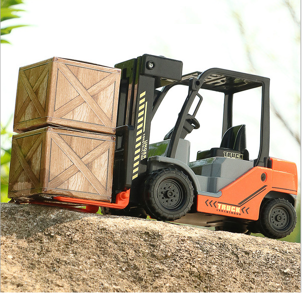 Mô hình xe nâng cỡ lớn đồ chơi trẻ em - xe mô hình tỉ lệ 1:20 bằng nhựa chạy bằng đẩy trớn bằng bánh đà