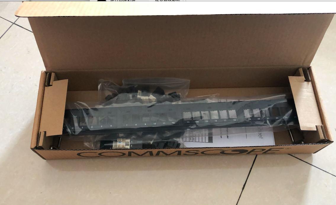 Thanh đấu nối, patch panel, switch 24 cổng cat5 cat6 AMP Commscope lắp tủ rack chuẩn 19 inch