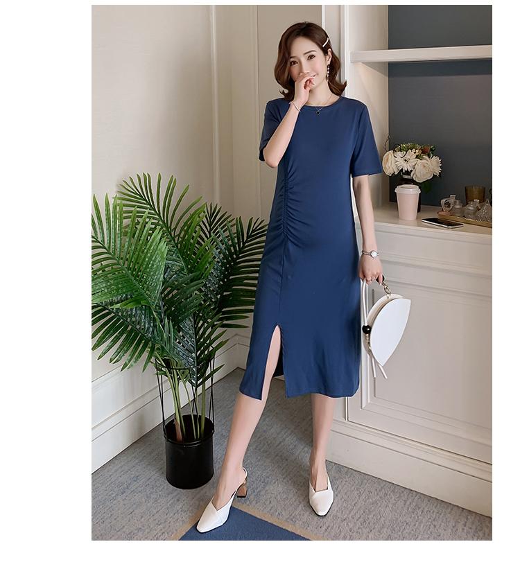 [HCM]Đầm bầu thun body sành điệu xanh