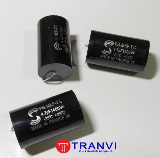 TỤ PHÂN TẦN LOA TREBLE 4,7MF 400V-BỘ 2 CÁI