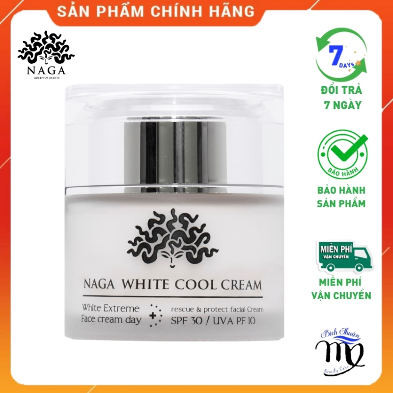 Kem Dưỡng Da Trắng Mịn Màng Căng Bóng Se Khít Lỗ Chân Lông Ngừa Mụn Nám Giá Rẻ Chính Hãng White Cool NAGA giá rẻ