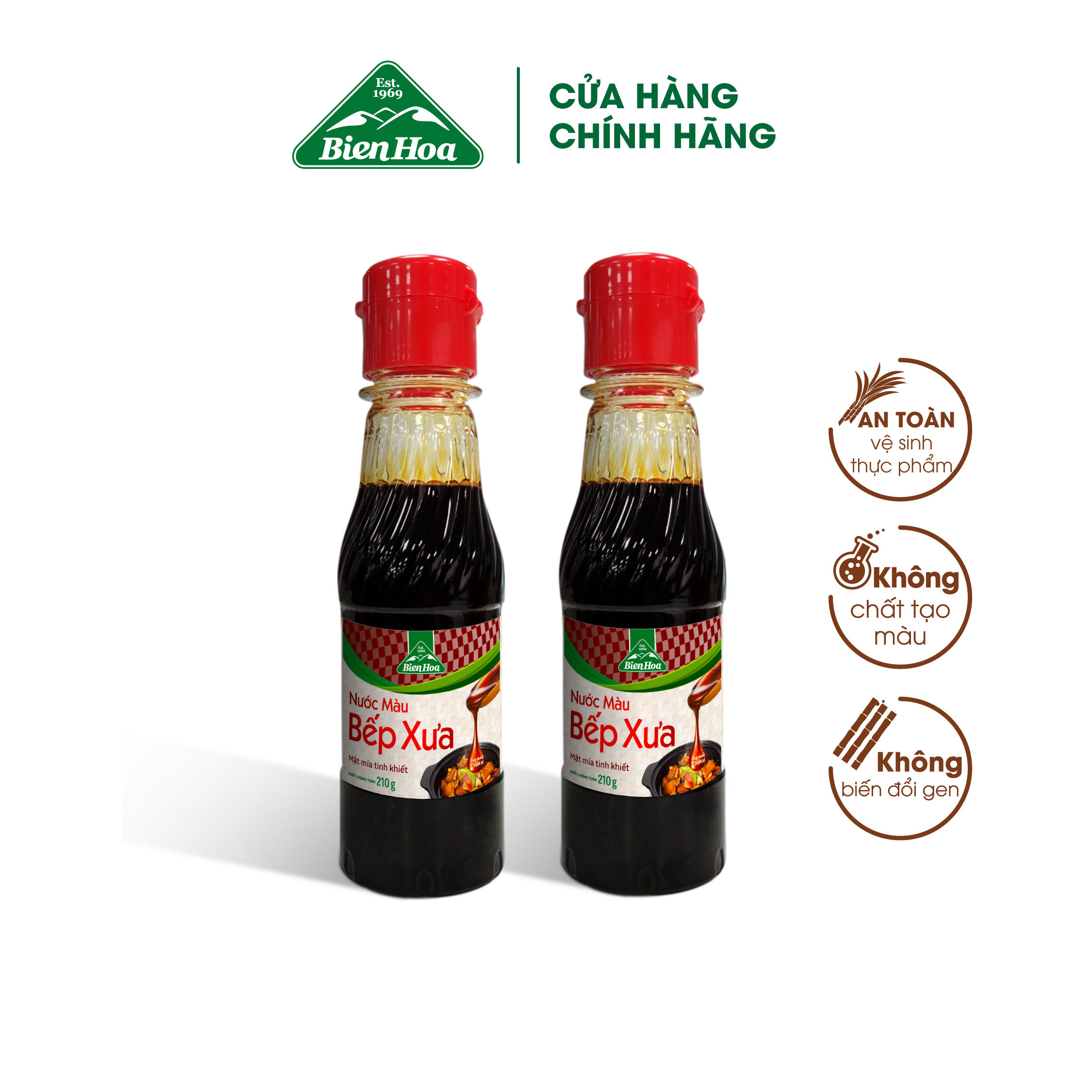 Combo 2 Chai Nước màu Bếp Xưa 210g/Chai