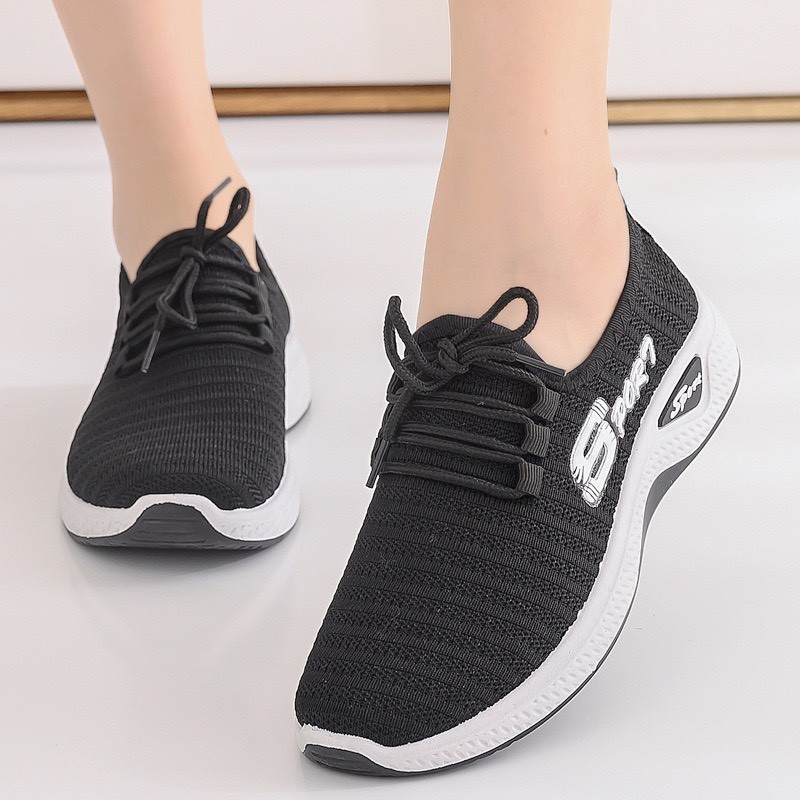 (CÓ 2 MÀU) Giày thể thao nữ - sport đế lượn cá tính