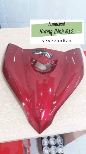[COMBO] Sơn xịt Samurai màu Candy Đỏ - Y138 + phủ mờ 128A