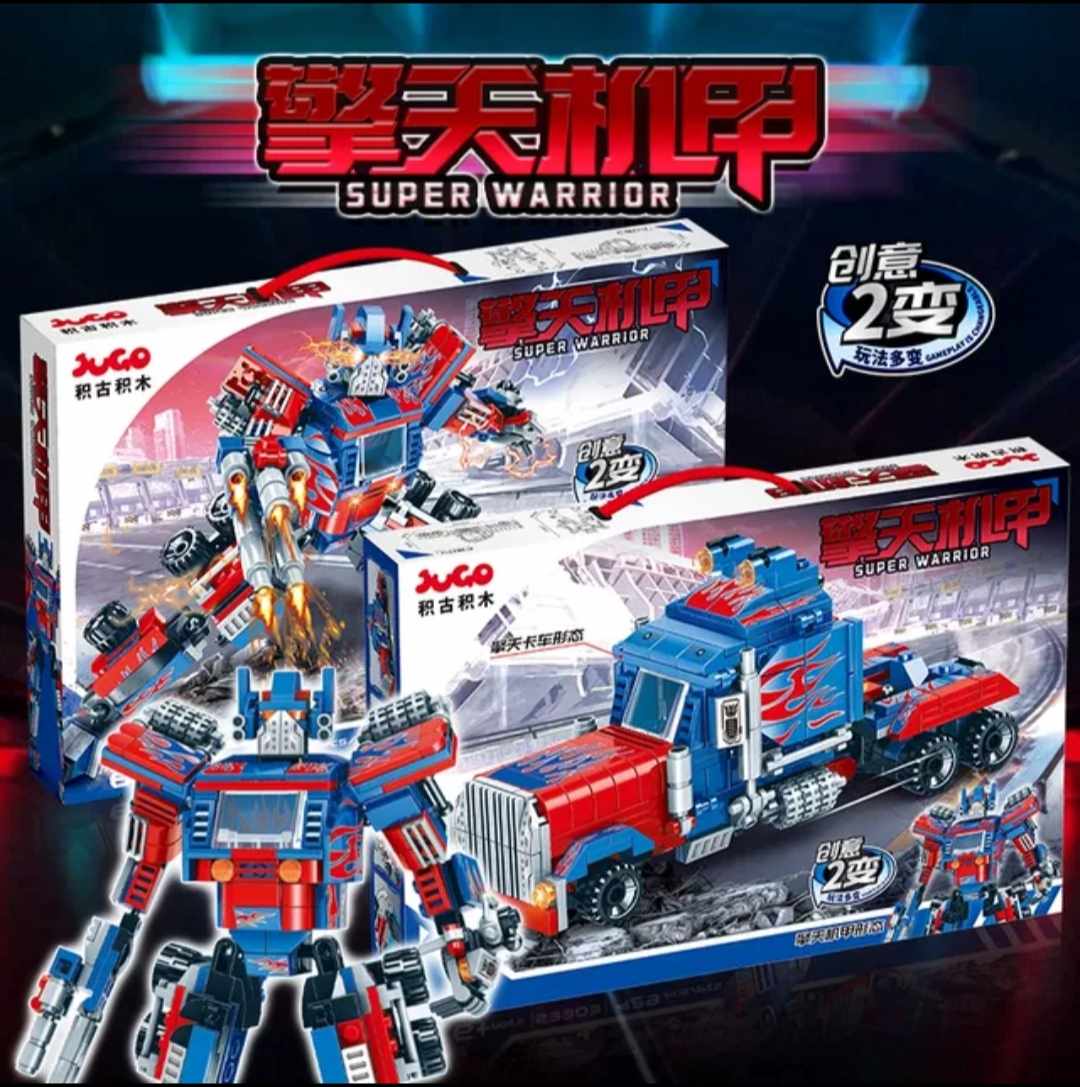 Đồ Chơi Lắp Ráp Kiểu Lego Mô Hình Robot Transformers Đại Chiến Optimus Prime