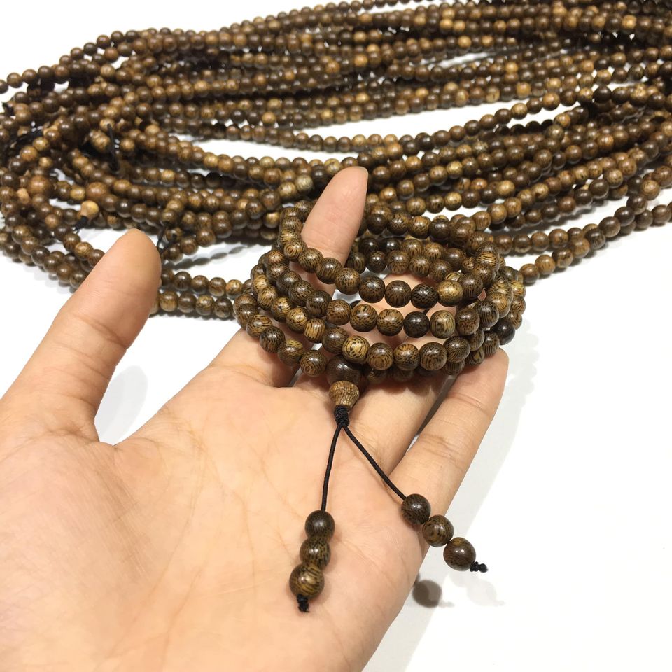 [HCM]Vòng Trầm tốc tự nhiên 108 hạt size 6mm / 8mm