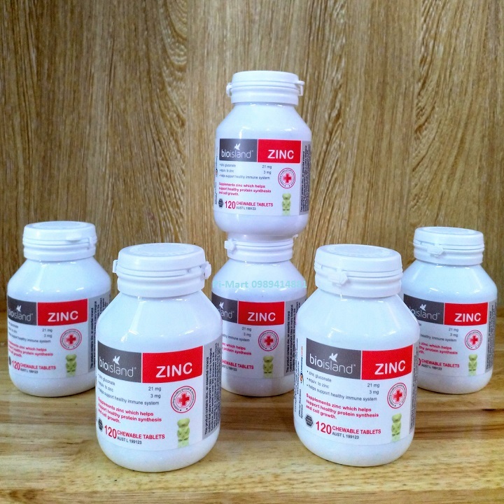 Kẽm Bioisland ZinC 120 viên