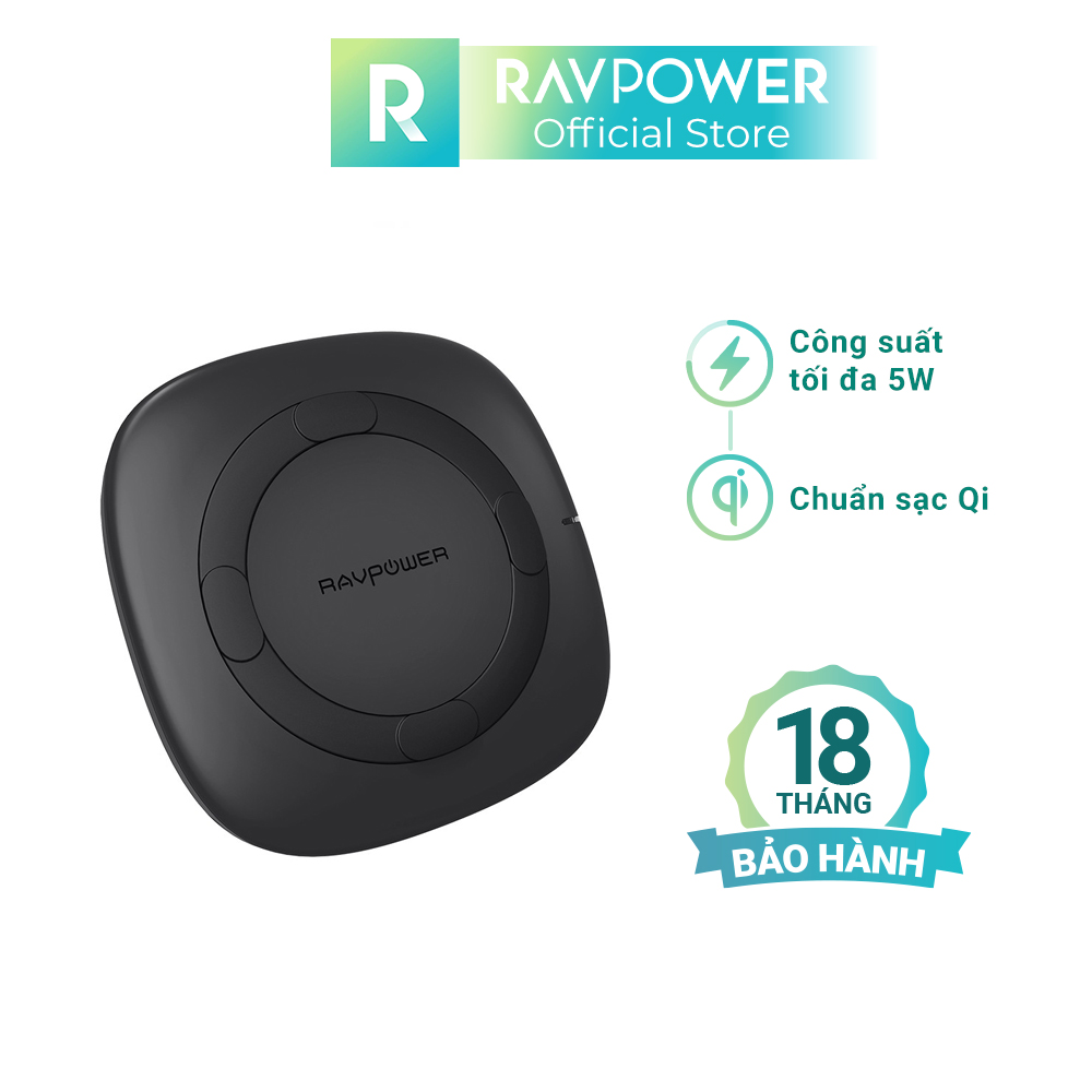 (GIÁ XẢ KHO) Sạc Không Dây RAVPower RP-PC072 5W