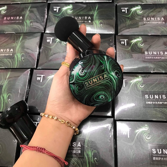 [HCM]Phấn Nước Sunisa CC Cream Mút hình Nấm  Che Khuyết Điểm  Chống nắng SPF 50+