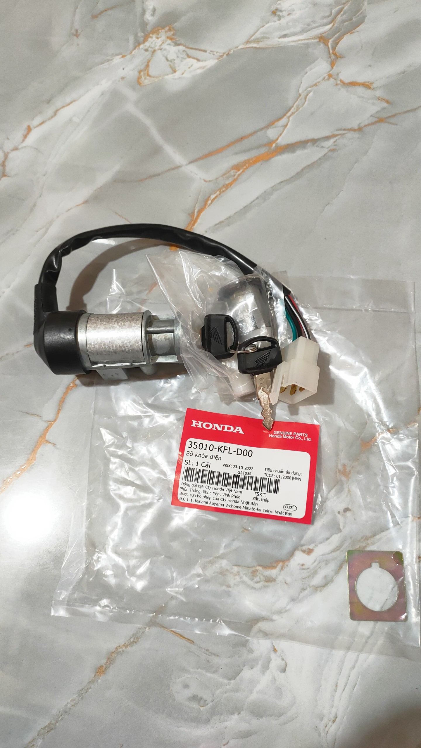 Bộ ổ khóa Honda Wave (35010KFLD00)