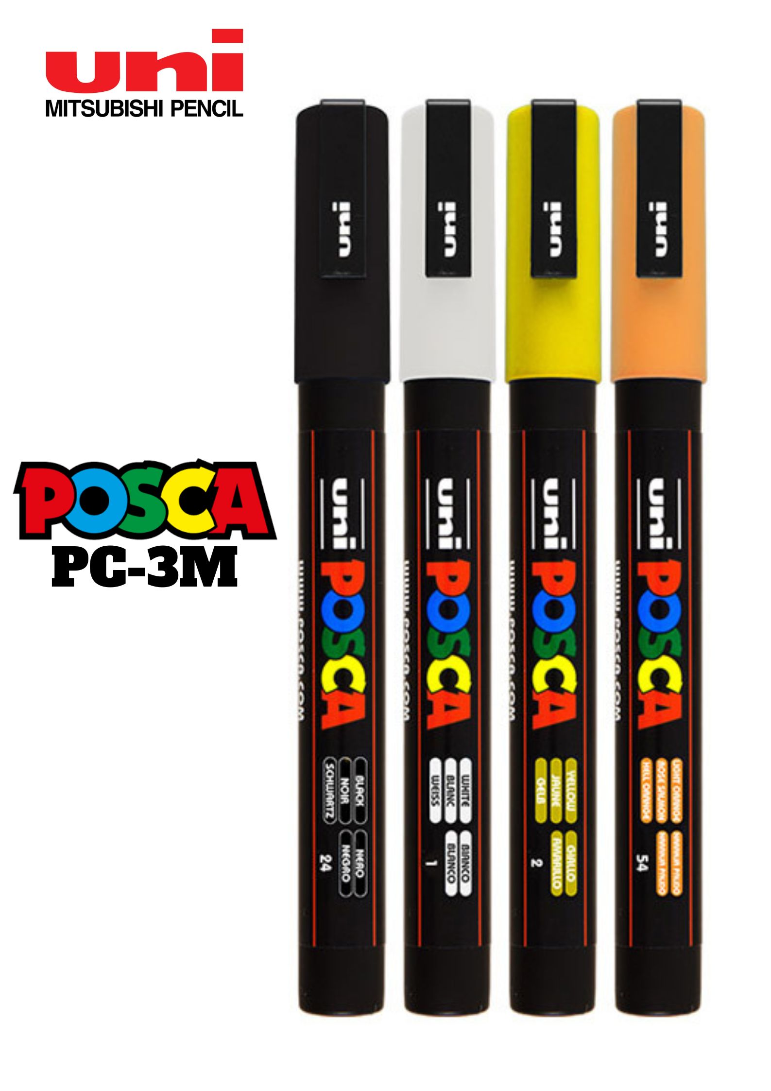 PC-3M (0.9mm-1.3mm) UNI-BALL POSCA