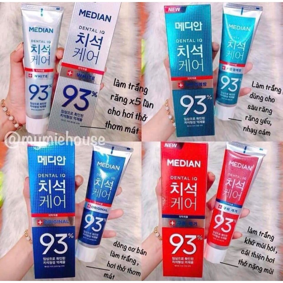 Kem Đánh Răng Median Hàn Quốc tuýp 120 gram
