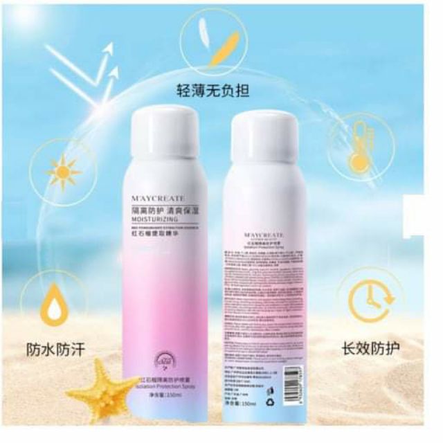 Xịt Chống Nắng Nâng Tone Toàn Thân - Maycreate