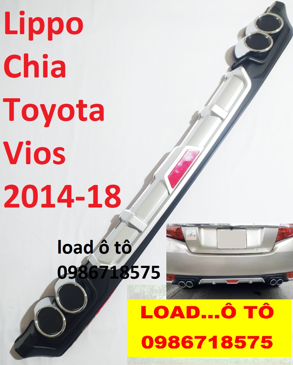 Lippo chia toyota vios 2014-2018 nhựa abs mạ crom cao cấp