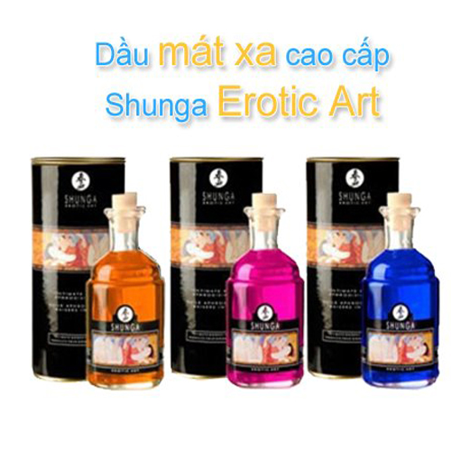 Dầu mát xa dạo đầu cao cấp Shunga Erotic Art Chai 100ml