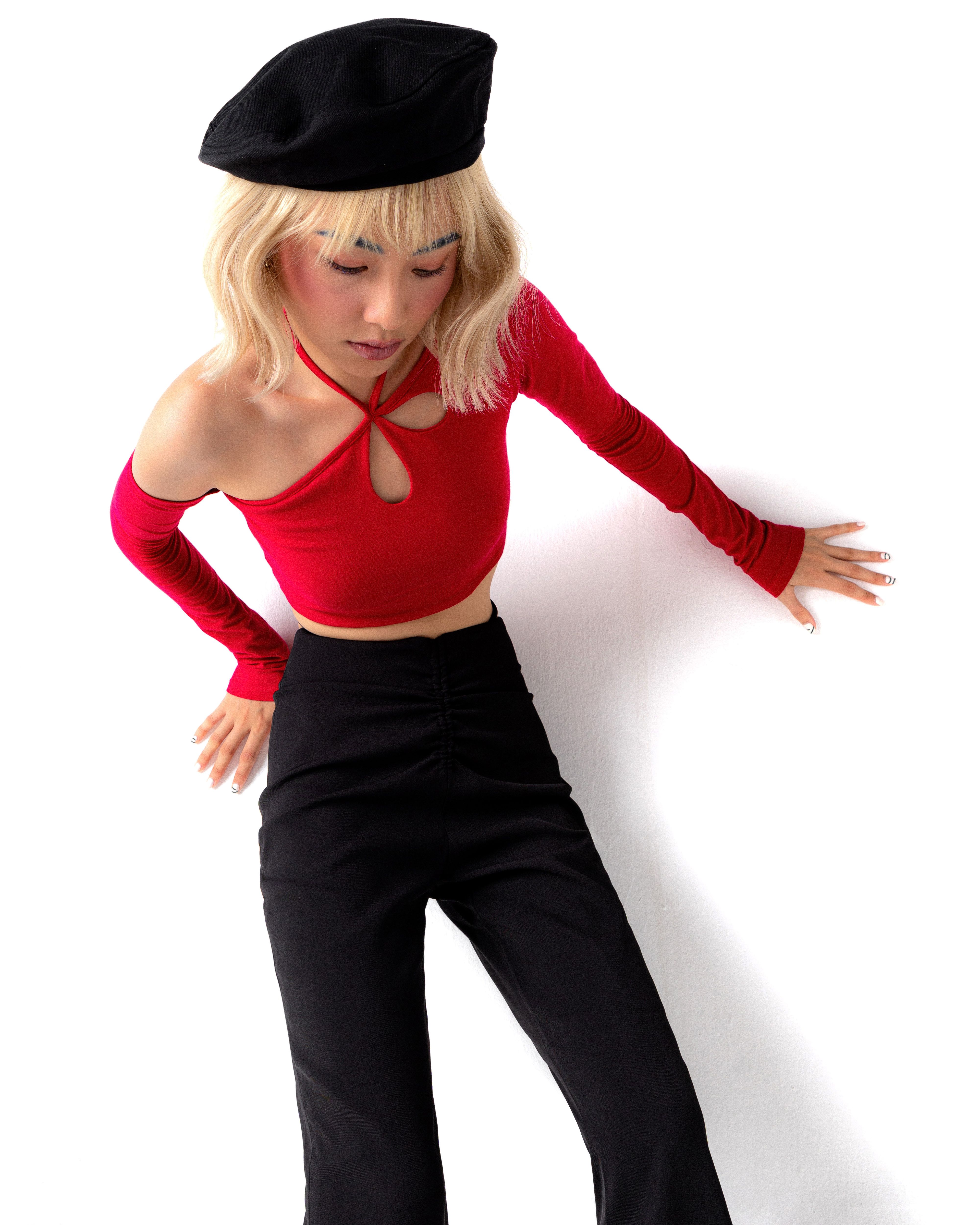 Áo croptop nữ tay dài | COMO TOP - CLÉLIE