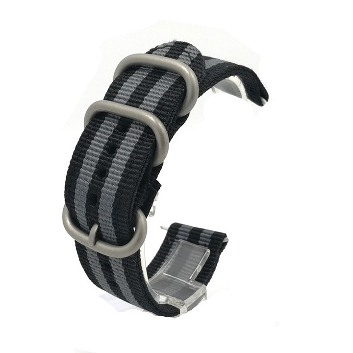 Dây Đồng Hồ Nato 2 Mãnh Khóa Tròn Loại tốt