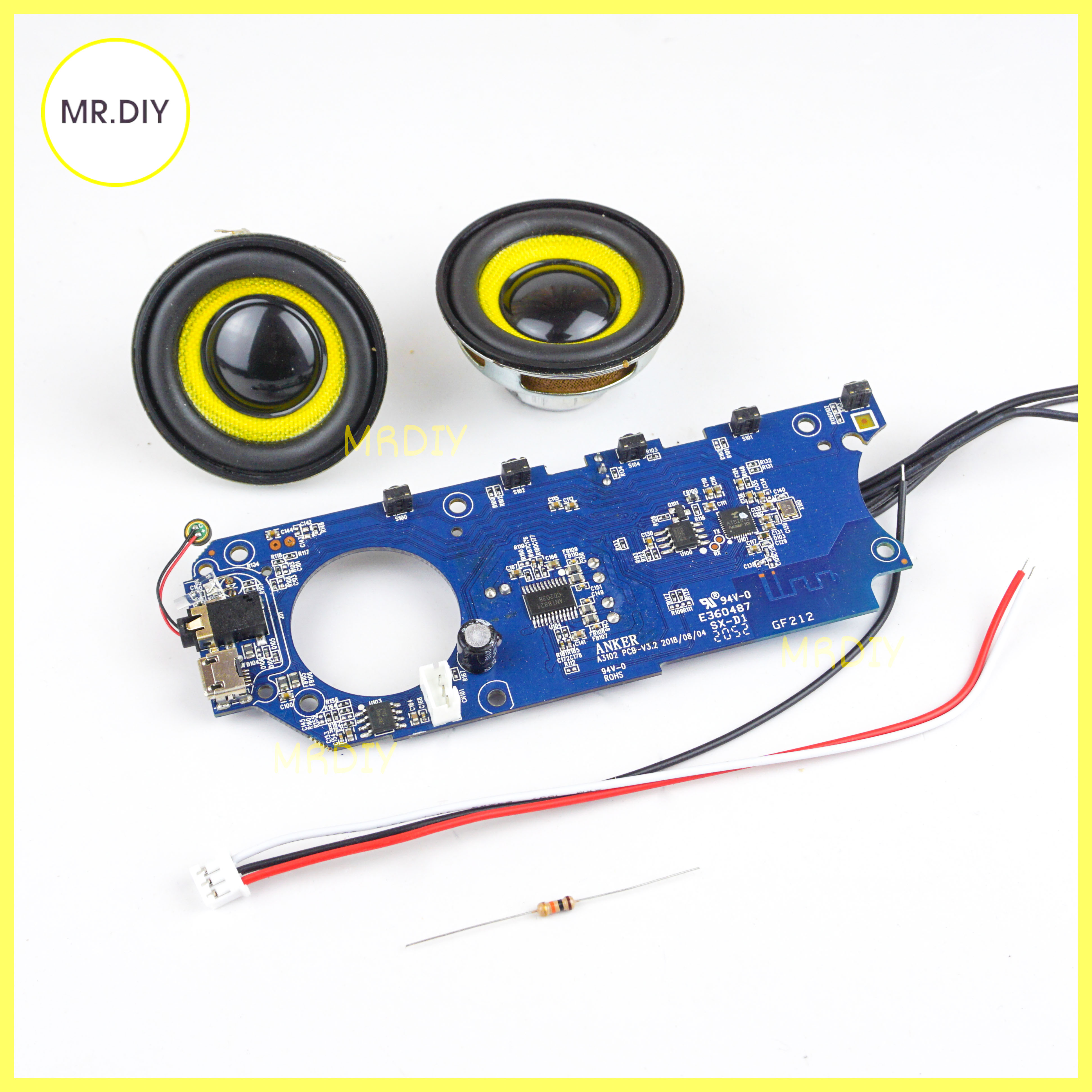 Combo chế loa mạch Anker Soundcore + 2 Loa 8w, DIY Loa Bluetooth