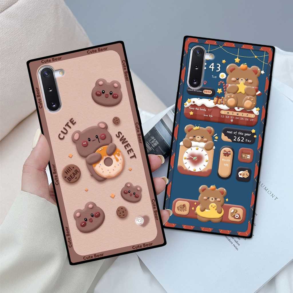 Ốp lưng Samsung Note 10/ Note 10 Plus/ Note 10+ hình thỏ, gấu nâu cute dễ thương