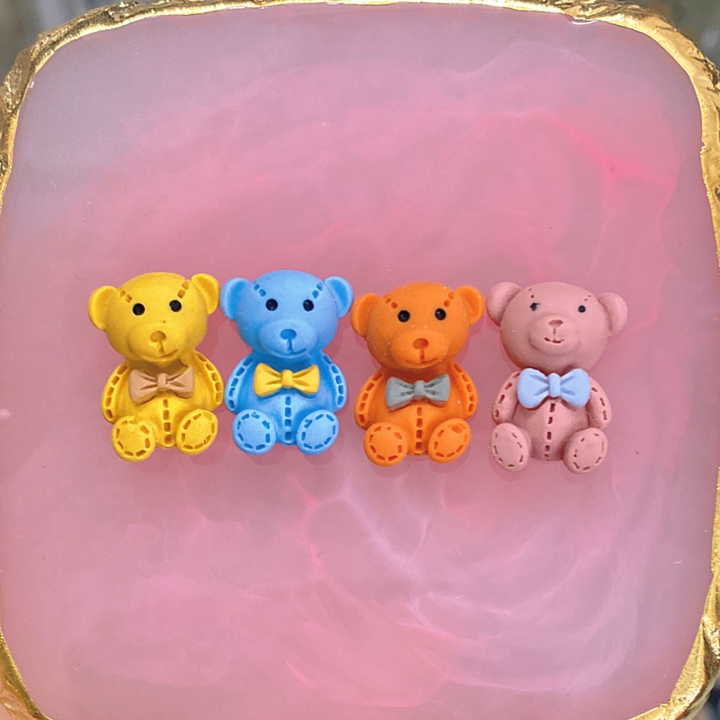 Charm Gấu Mix Màu ,Charm Đính Móng - Mini Nails