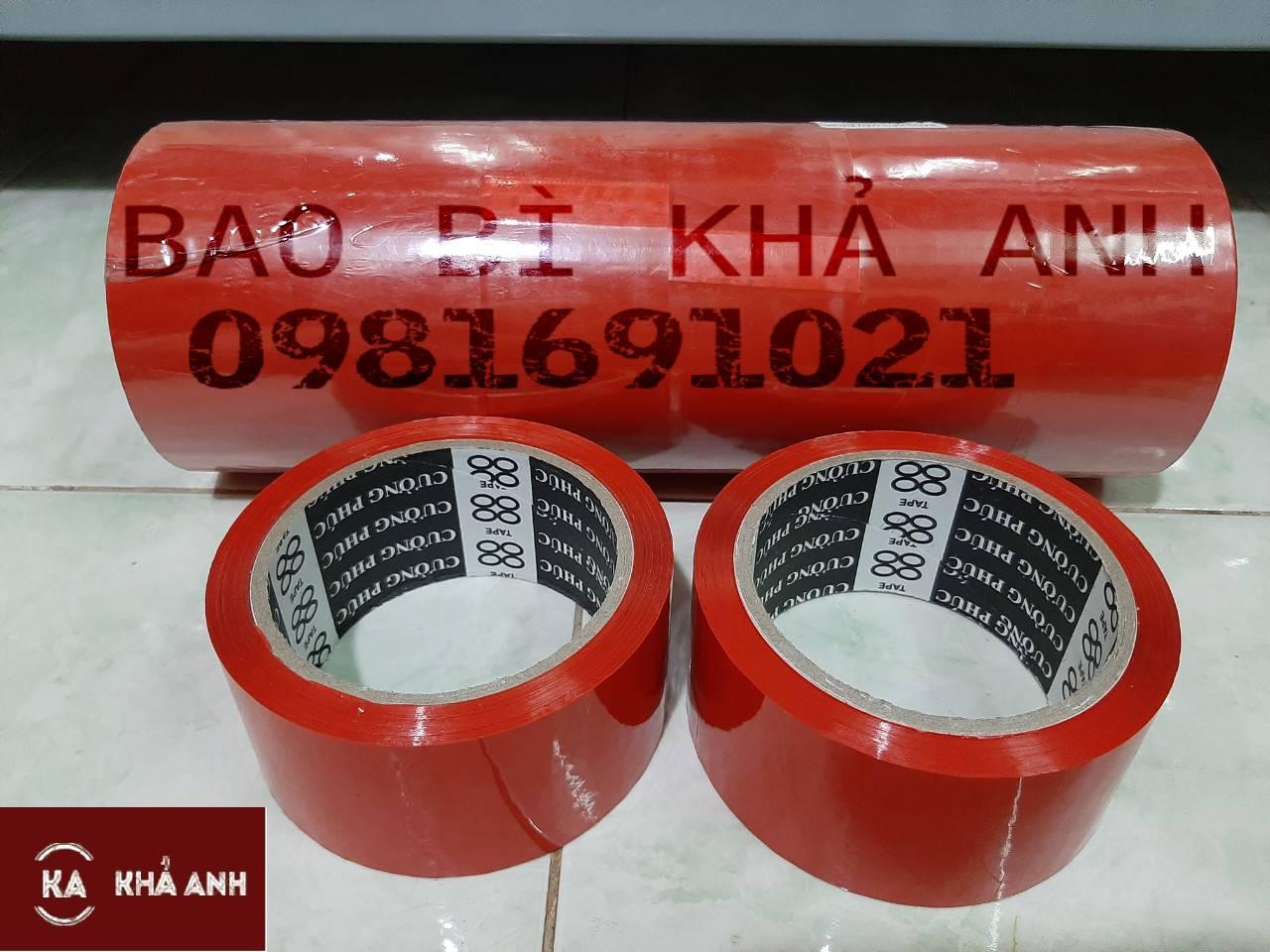 BĂNG KEO MÀU ĐỎ MAY MẮN 5F x 6 CUỘN