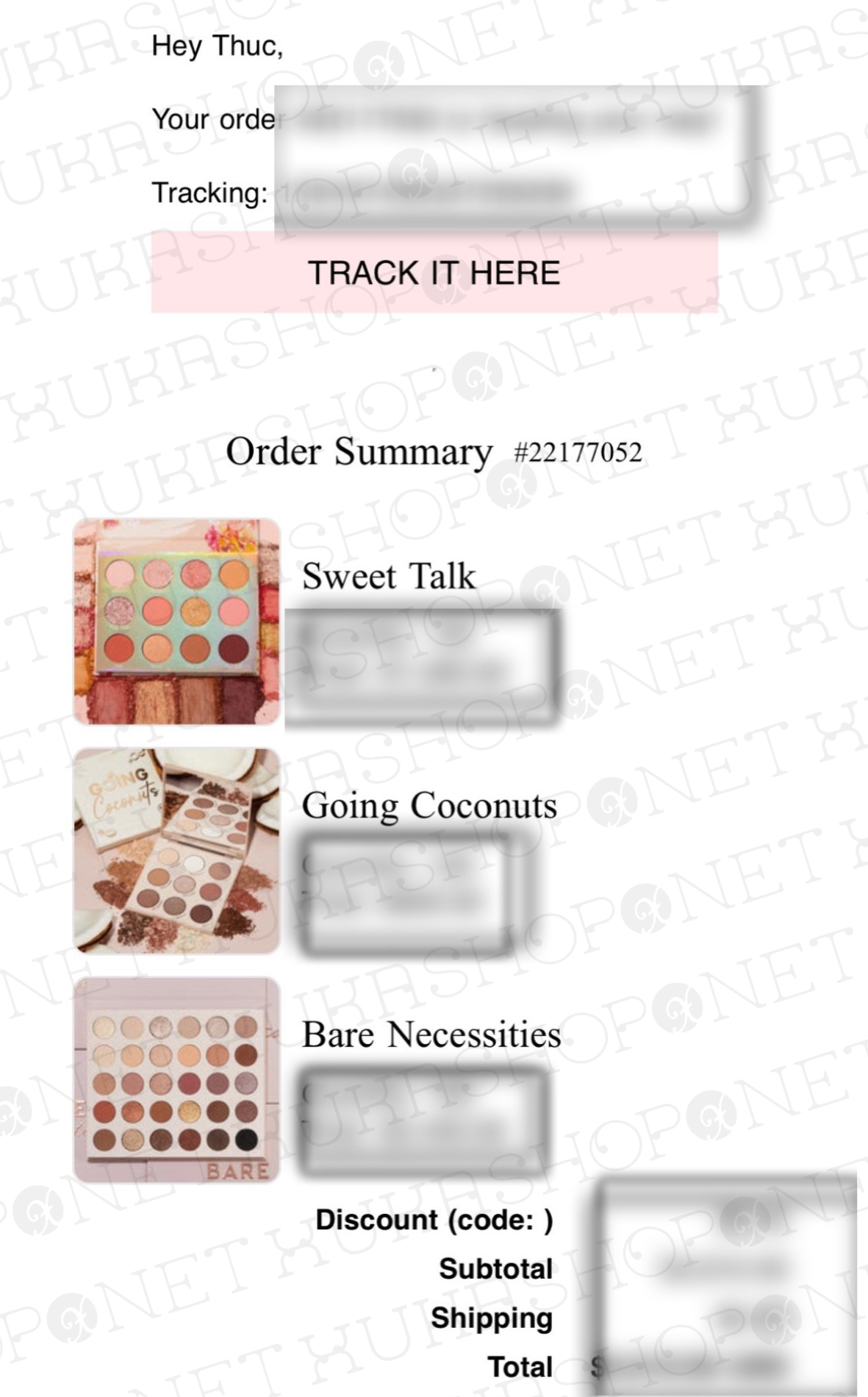 [Bill Mỹ] Bảng Phấn Mắt Colourpop Going Coconuts 9 ô Màu Chống Thấm Nước Lâu Trôi